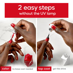 Close-up of the curve-hugging brush ensuring precise color.