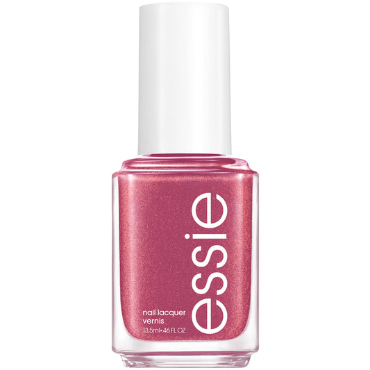essie Ferris of Them All mauve-plum bottle view highlighting shimmering finish for chic nails