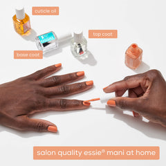 essie Ferris of Them All collection shot showcases shade variety and shimmer
