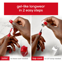 essie gel couture Inside Scoop kit swirled brush for even coverage.