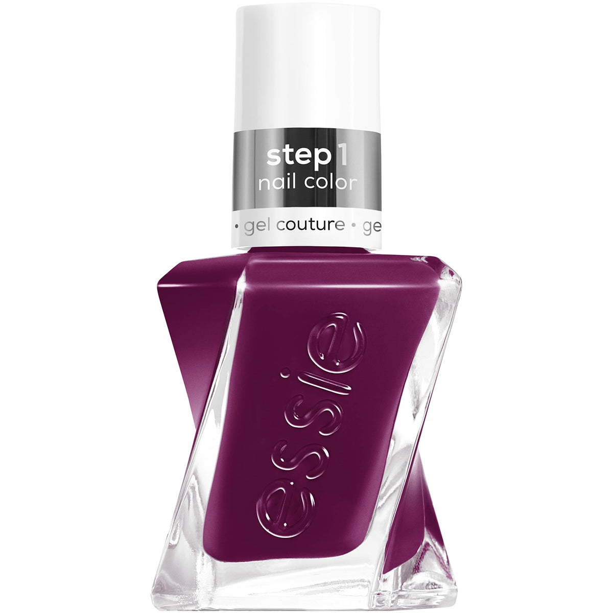essie Gel Couture Paisley The Way bottle with vibrant purple gel-like shine