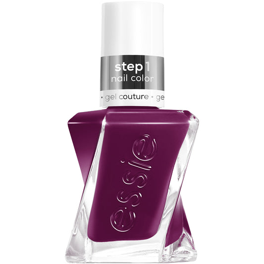 essie Gel Couture Paisley The Way bottle with vibrant purple gel-like shine