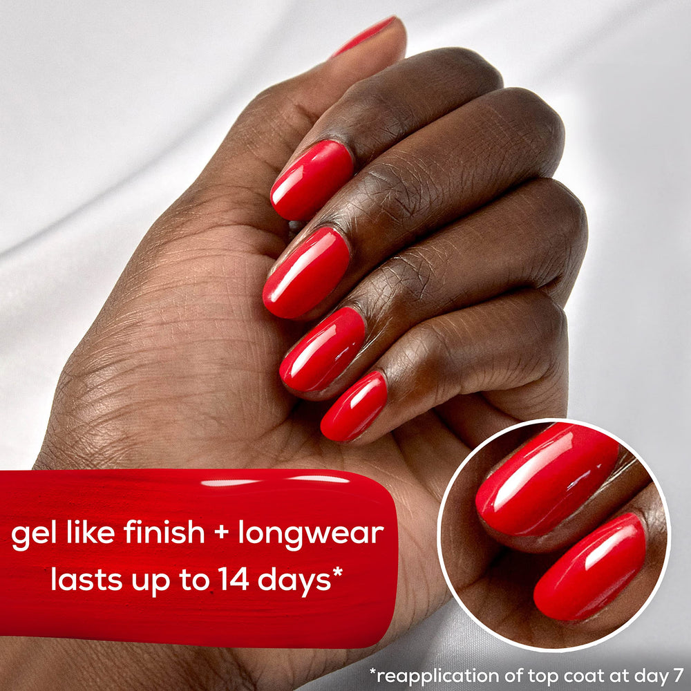 essie curved brush design ensures precise, even color coverage