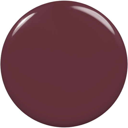 Essie LOVE nail swatch highlighting the soft midtone neutral with pink undertones.