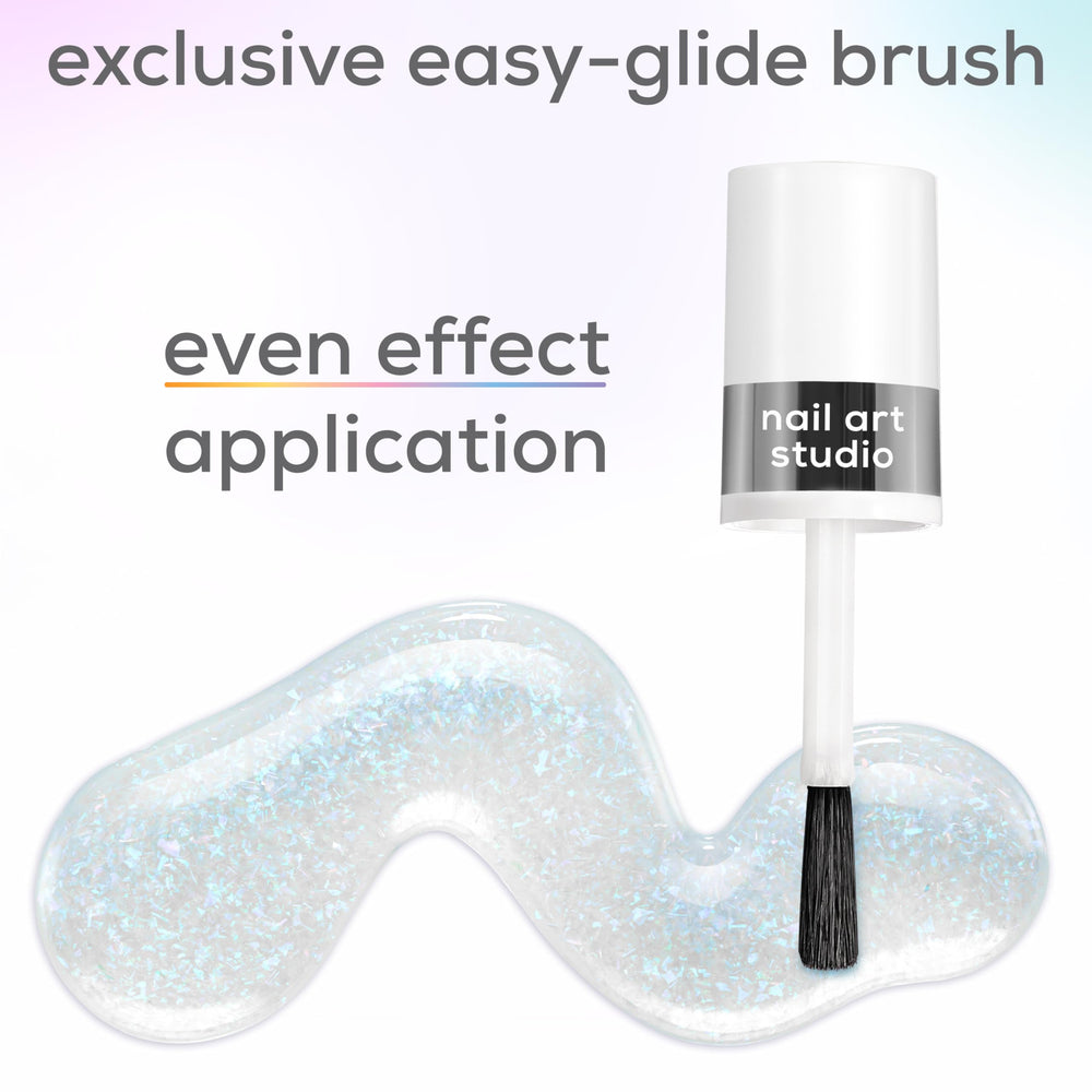 essie Shimmer pearls create pixelation and dispersed dimension on nails