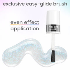 essie Shimmer pearls create pixelation and dispersed dimension on nails