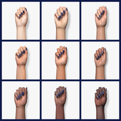 essie Step Out of Line brush-on nail close-up showing smooth, even application.