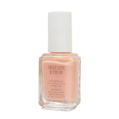 Essie Treat Love Color nail polish bottle showing coral-peach sheer shade for one-step nail care.