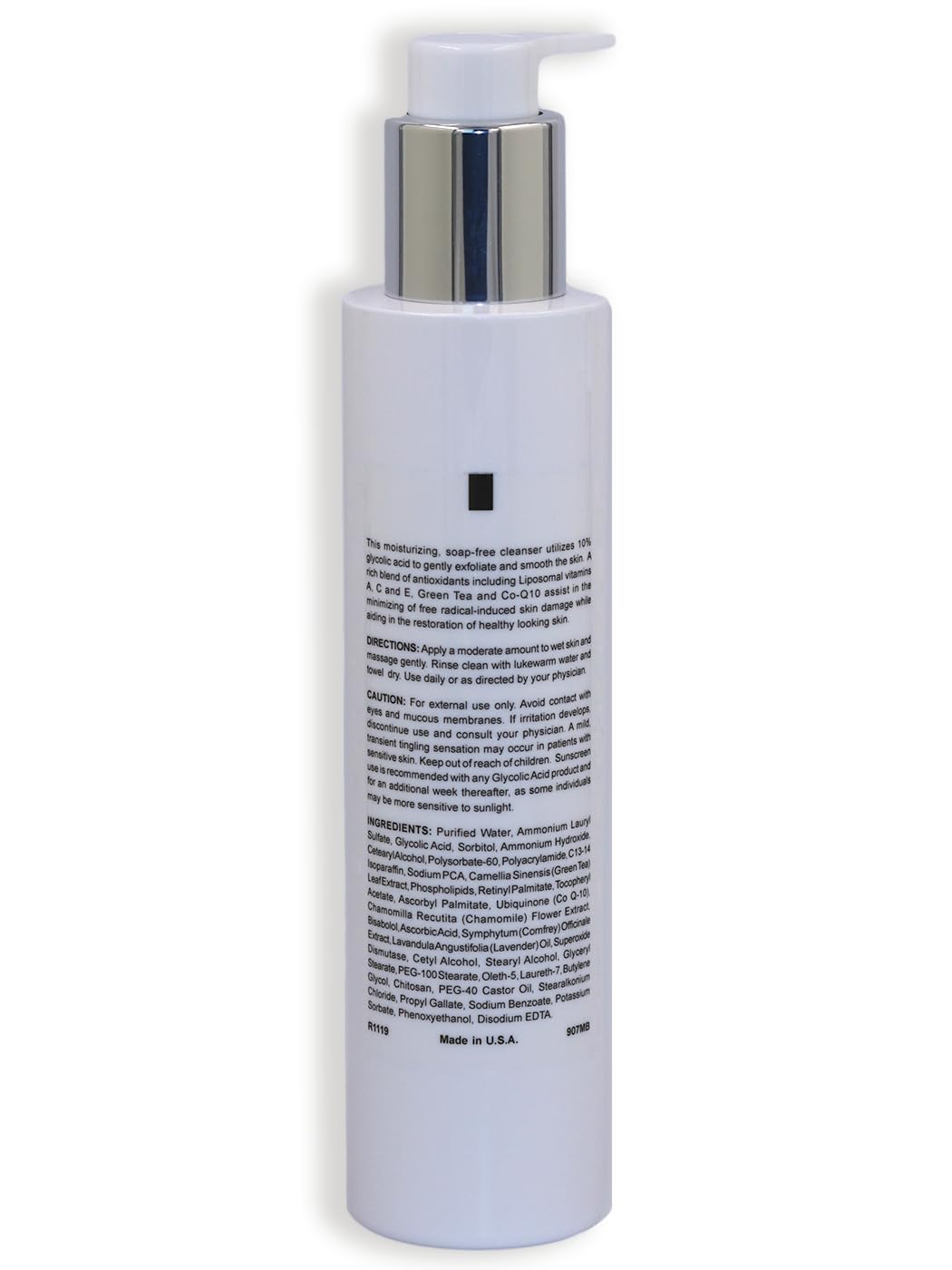 essopi Glycolic 10% Cleanser foam lather demonstrates cleansing foam for smooth skin