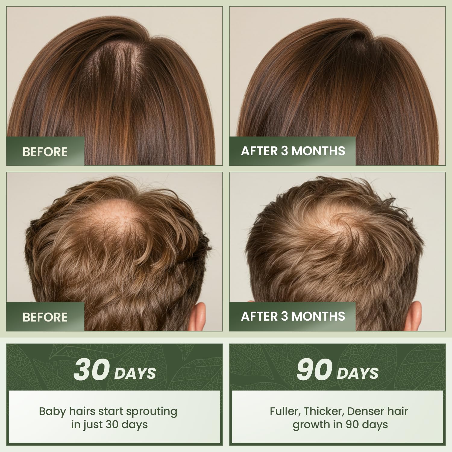 EssyNaturals Advanced Hair Growth Oil ingredient castor oil highlights nourishing formula.