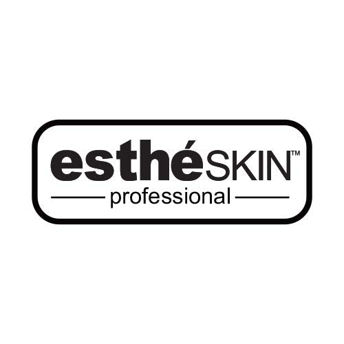 estheSKIN Aloe Facial Massage Cream application scene showing center-to-outside massage for elasticity and moisture.
