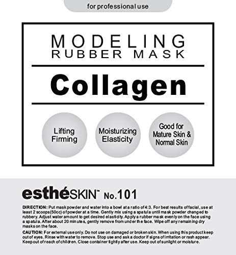 estheSKIN No.101 collagen peel mask application spread ensures even coverage for pampering
