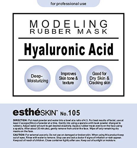 estheSKIN No.105 mixing powder with water to create a smooth facial mask