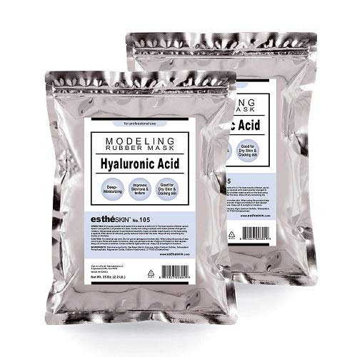 estheSKIN No.105 packaging displays professional hyaluronic acid modeling mask powder for salon use