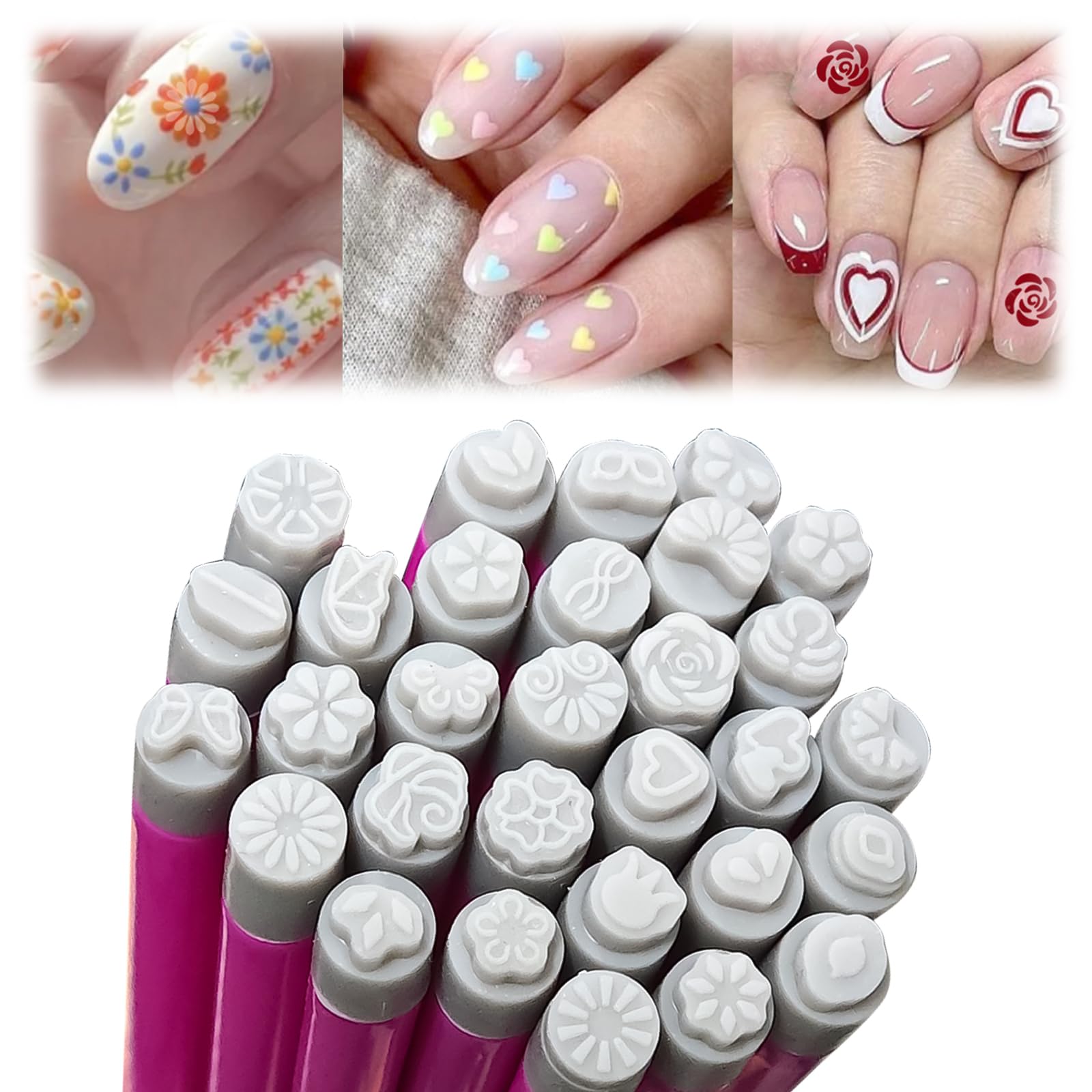 ESUOHYM nail stamp pen butterfly pattern for precise at-home nail art.