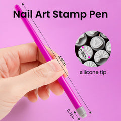 ESUOHYM nail stamp pen travel-friendly kit for DIY nail art.