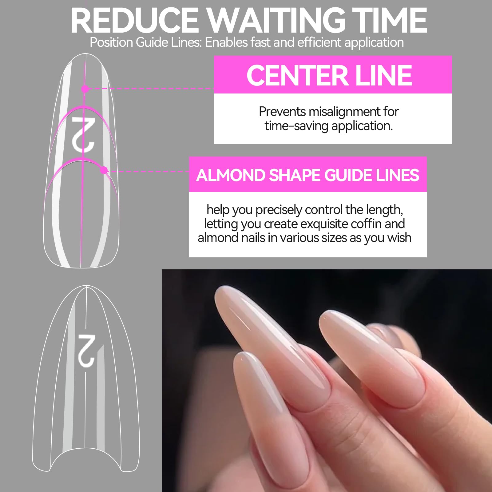ESUOHYM DIY salon friendly forms enable fast at home nail builds.