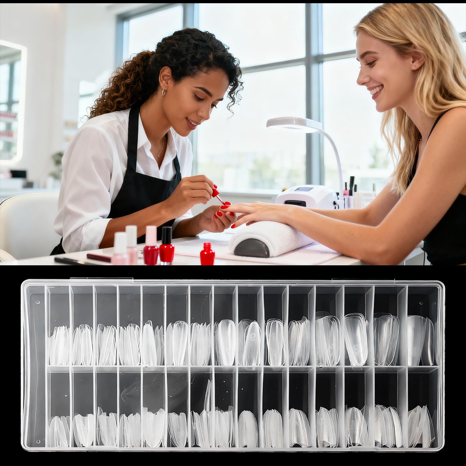 ESUOHYM fast extension forms for efficient gel nail applications.