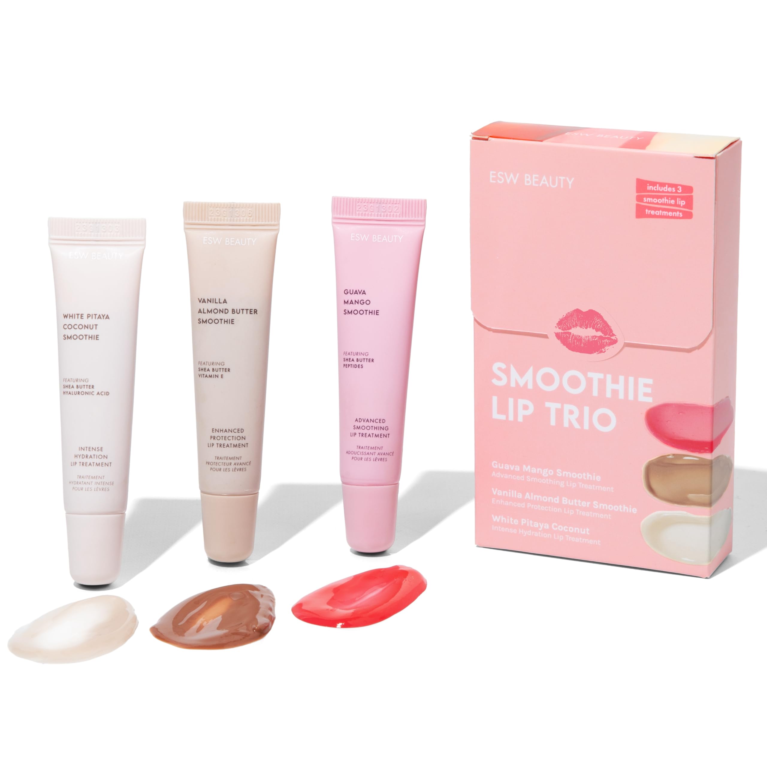 ESW Beauty Smoothie Lip Treatment White Pitaya Coconut glides for rich hydration and protection