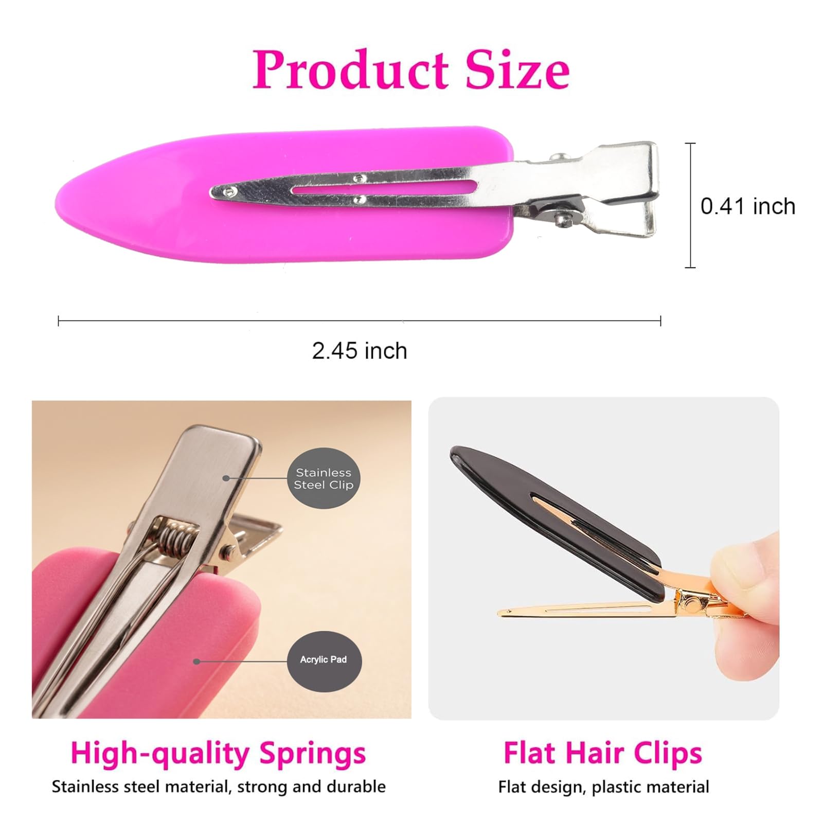 Eswala bangs clips brighten your look while keeping fringe in place.