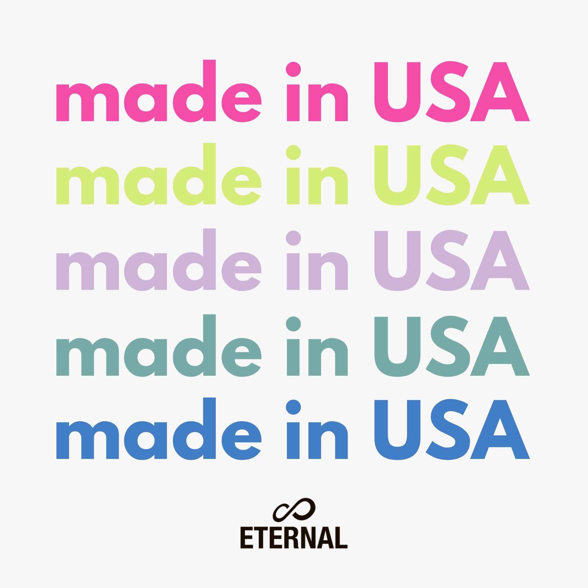 Eternal 5-color nail polish blue swatch with glossy finish