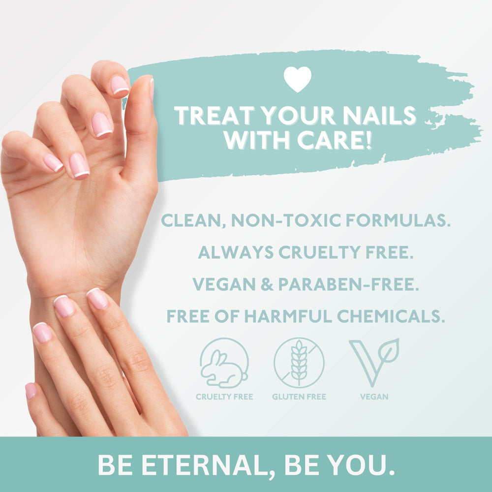 Eternal 5-color nail polish packaging showing the complete set for home manicures