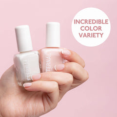 Eternal Et Voila sheer white polish shows natural coverage for minimalist nails