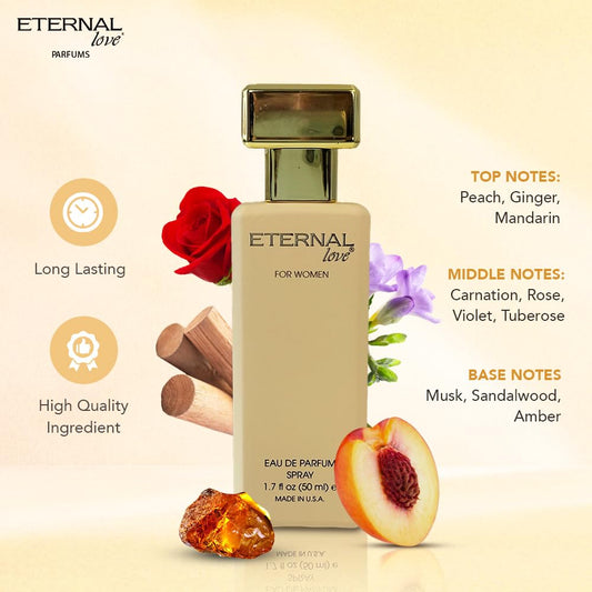 Eternal Love bottle cap close-up highlighting premium packaging for gifting.