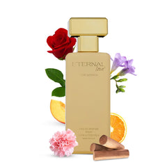 Eternal Love bottle front showcasing feminine fragrance for daily wear