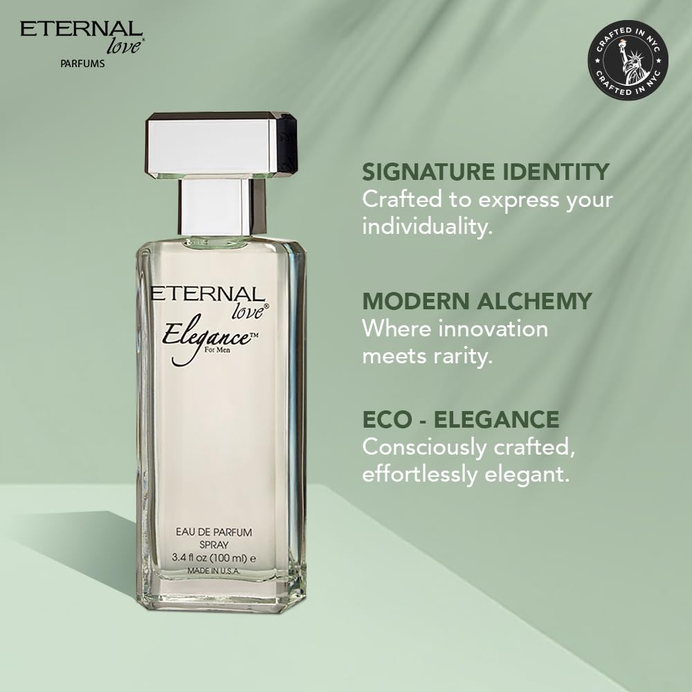 Eternal Love Elegance worn by a man, versatile summer fragrance.