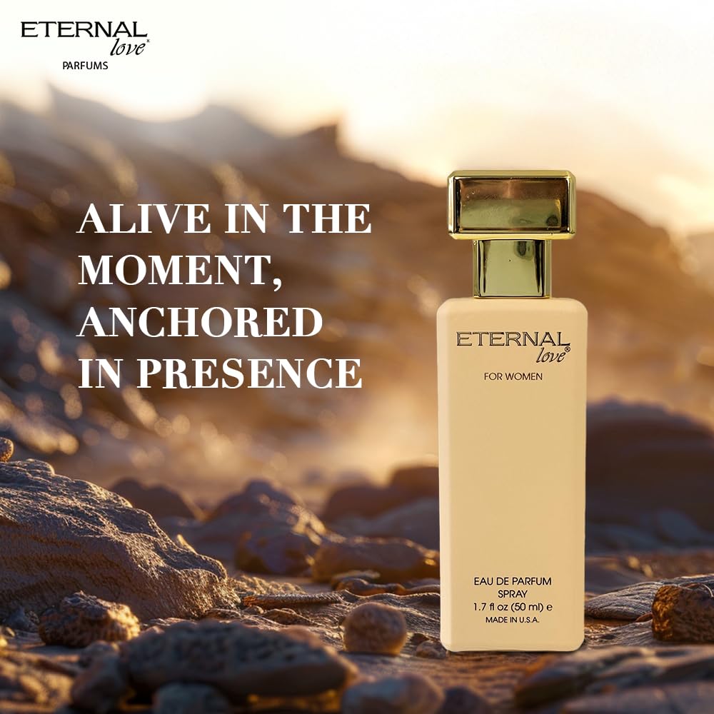 Eternal Love packaging box showcasing luxe fragrance presentation for special occasions.