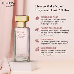 Eternal Love summer fragrance portrait, ideal for warm-weather occasions and confident wear.