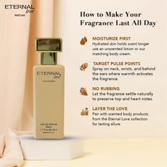 Eternal Love 1.7oz EDP bottle highlights travel-friendly size for on-the-go.
