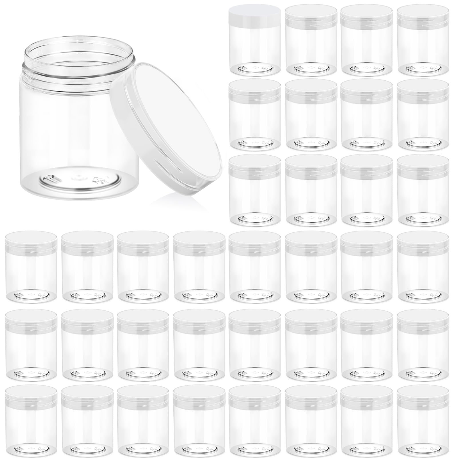 Eternal Moment 36-pack 3oz jars with clear lids for easy sample visibility