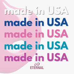 Eternal Nail Polish Pink Flame 262 swatch with vibrant pink hue and glossy finish.