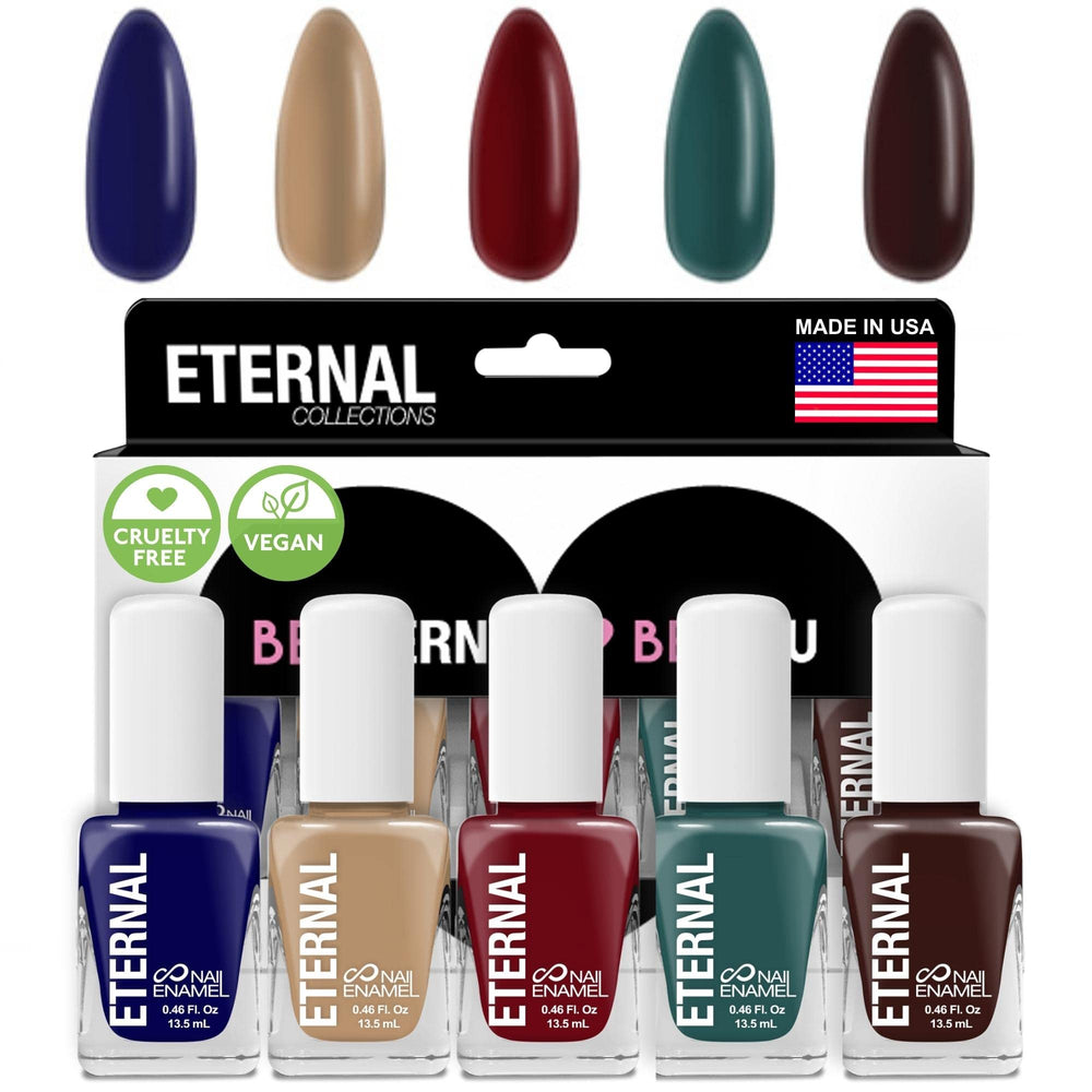 Eternal beige shade nail polish set for timeless, versatile everyday nails.