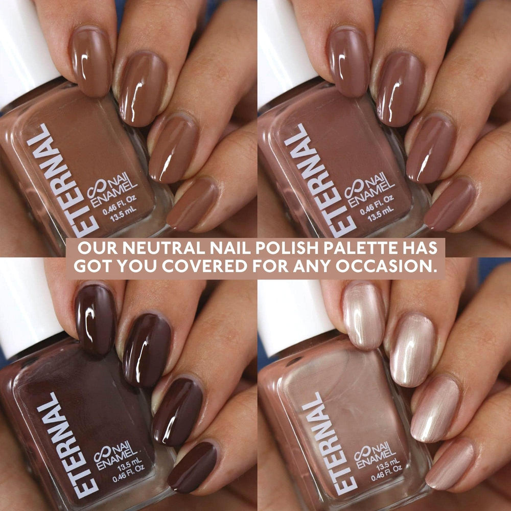 Eternal Nude Nail Polish Set shade 2 bottle with chocolate hue for versatile outfits