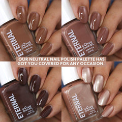 Eternal Nude Nail Polish Set shade 2 bottle with chocolate hue for versatile outfits