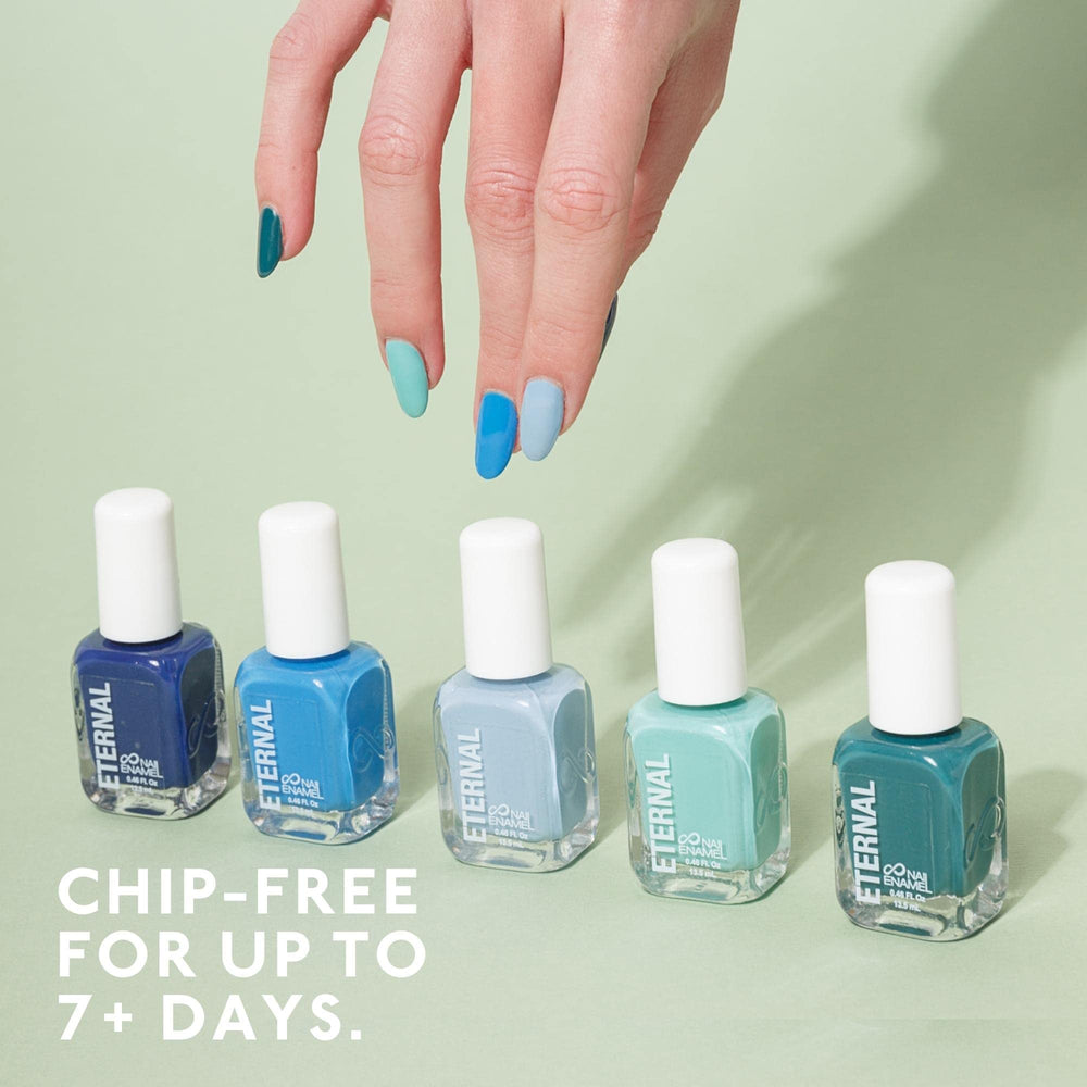 Eternal Ocean View green polish close-up, fresh color for vibrant nails
