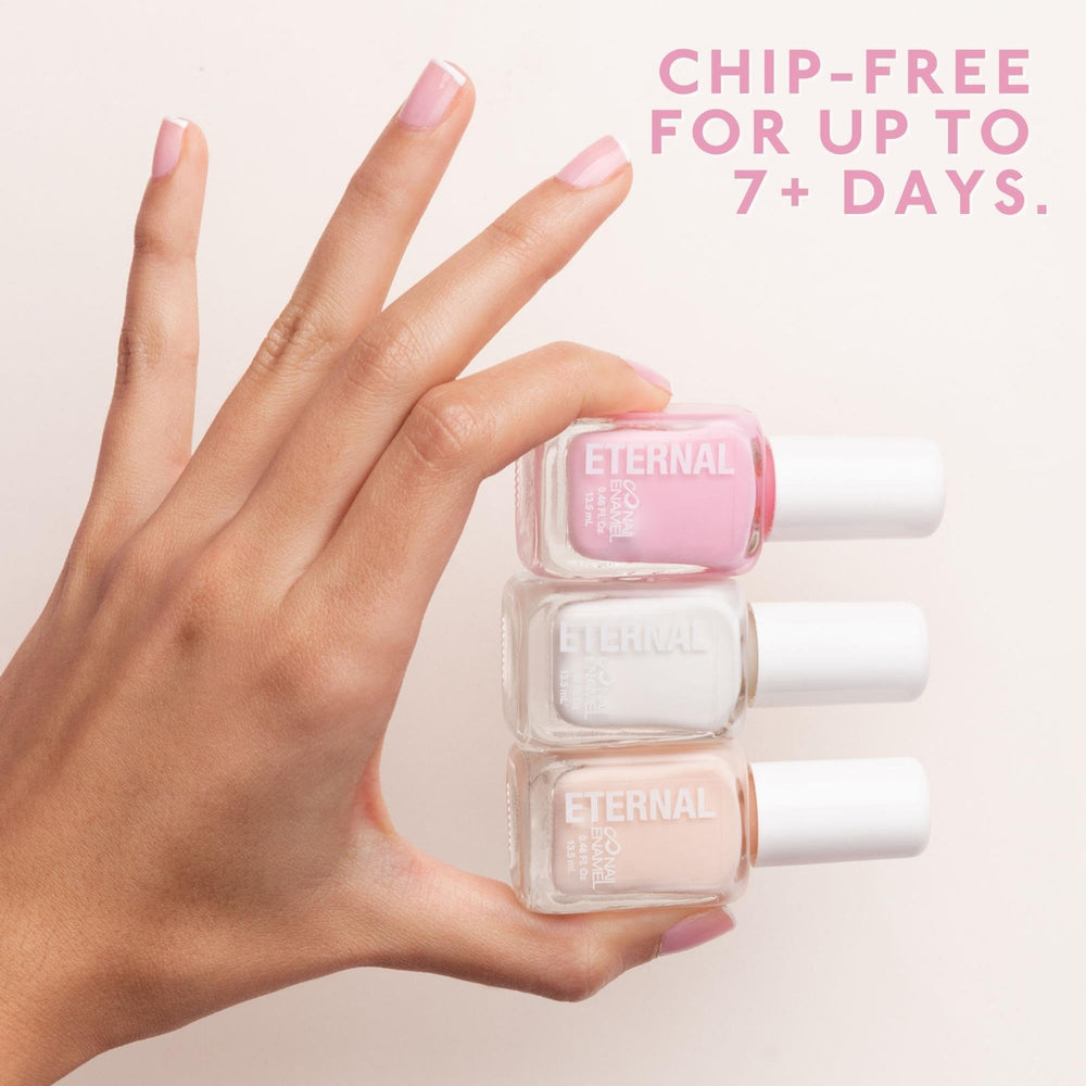Eternal OH LA LA clear nail polish bottle for chip-proof shine