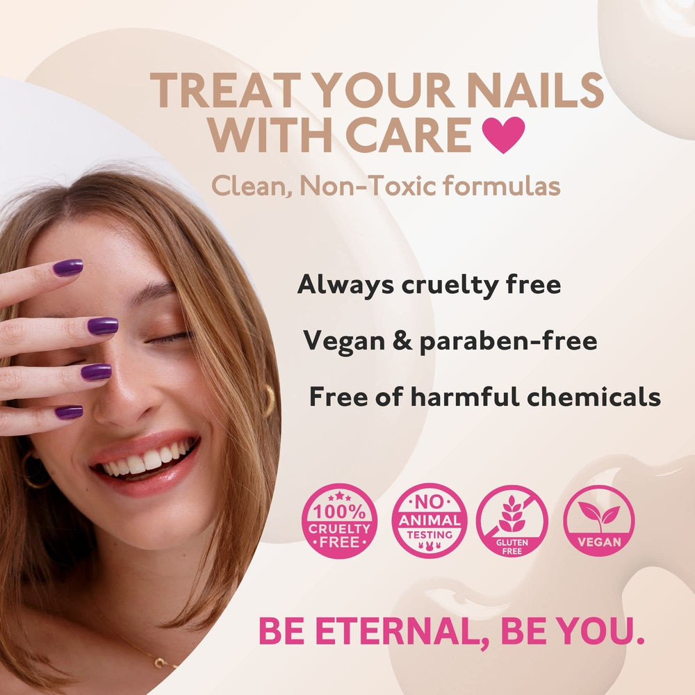 Eternal Pastel Nail Polish Set glossy high-shine finish on nails