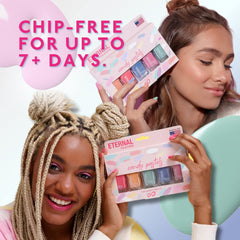 Eternal Pastel Nail Polish Set pastel blue shade for a cool finish