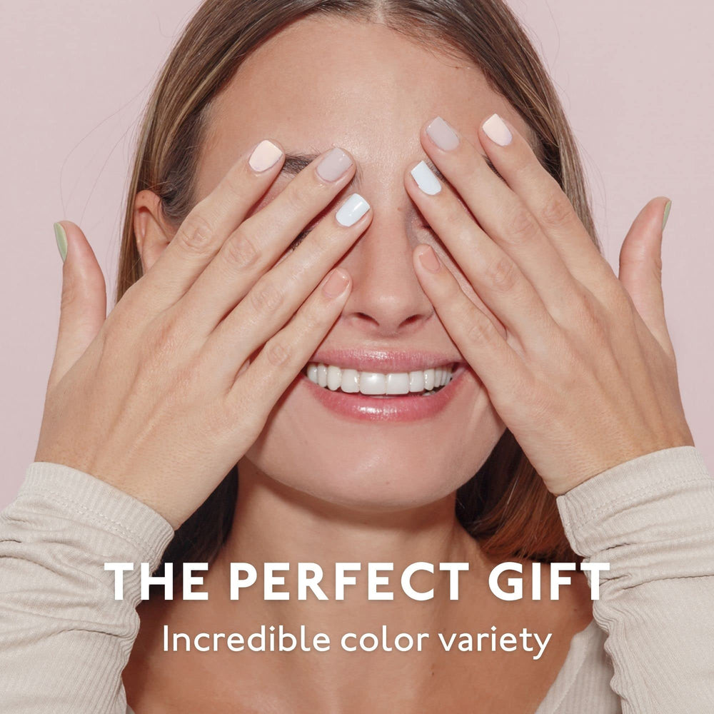 Eternal Pastel Nail Polish Set white swatch creates clean minimal nails