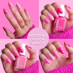 Eternal Pink Set in hot pink glow for bold nails.