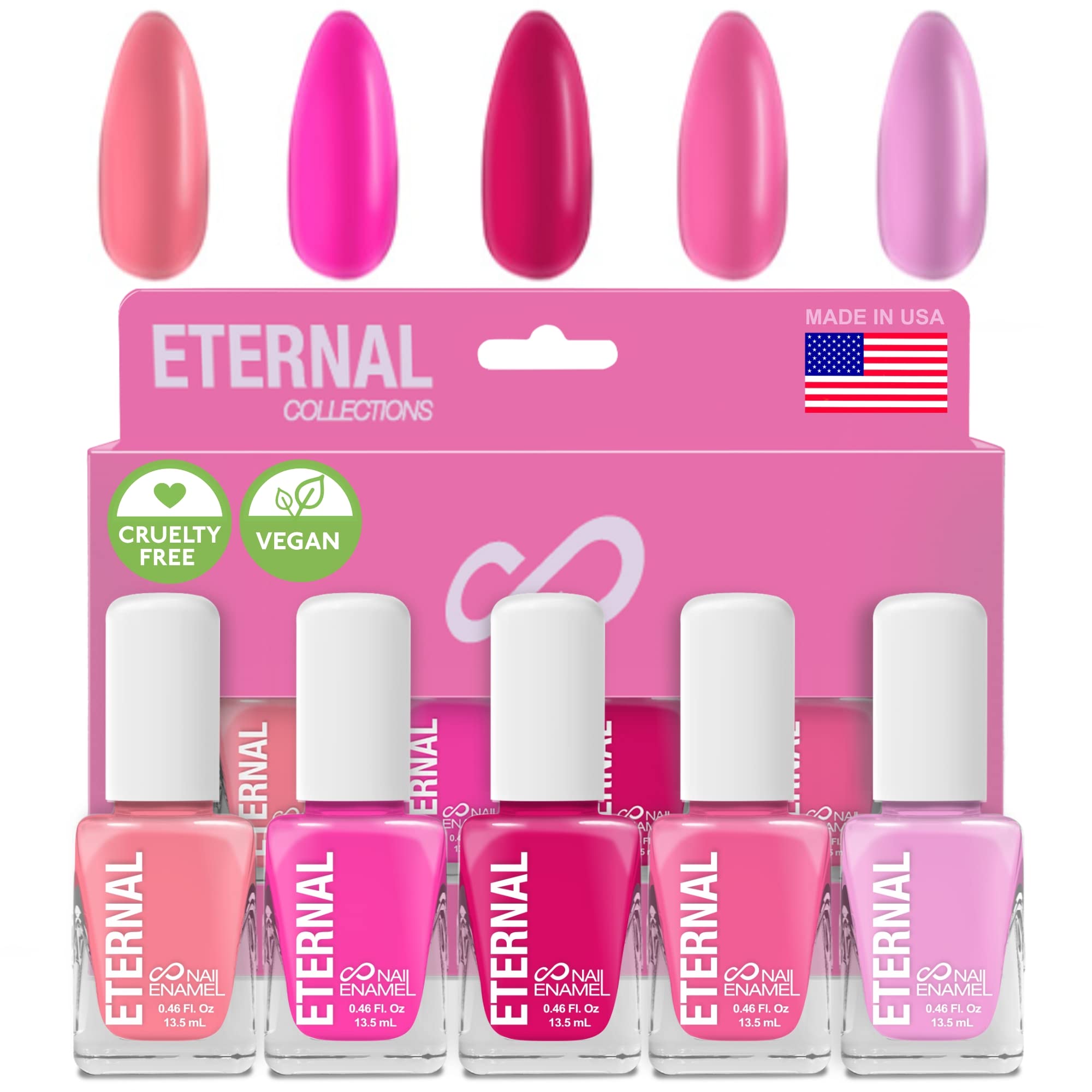 Eternal Pink Set in soft pink shade for delicate daily manicures.