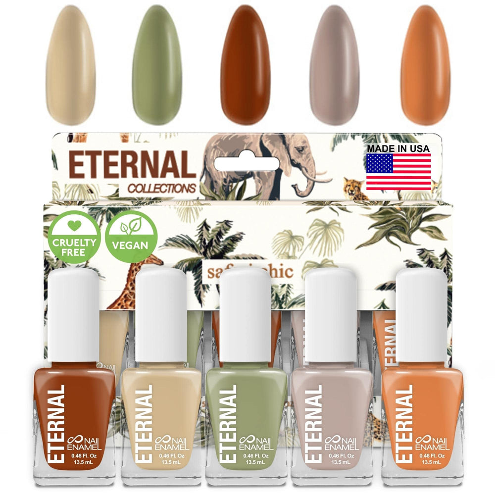 Eternal Safari grey nail polish for a sophisticated day-to-night look.