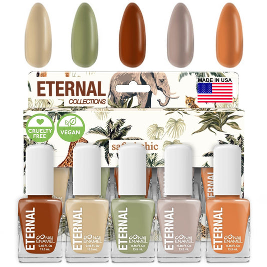 Eternal Safari grey nail polish for a sophisticated day-to-night look.