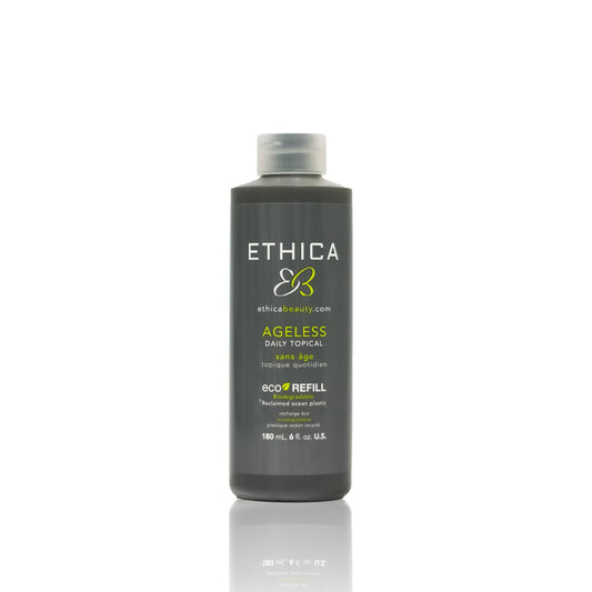 Ethica Beauty Ageless bottle front—sulfate-free daily scalp nourishment for healthy hair.