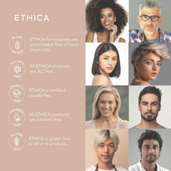 Ethica Beauty Corrective scalp closeup highlighting active ingredients at work.