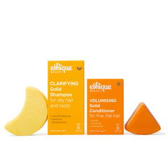 Ethique Beauty Clarifying Shampoo Bar with castor oil for gentle cleansing and oil control